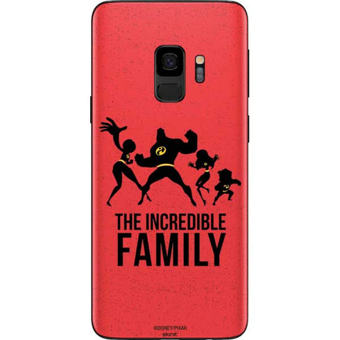 Disney The Incredibles Family Sillhouette Galaxy S9 Skin